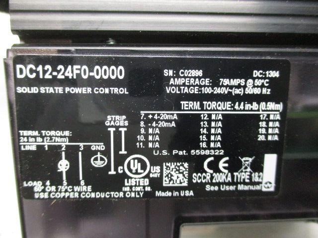 WATLOW DC12-24F0-0000 NSMP