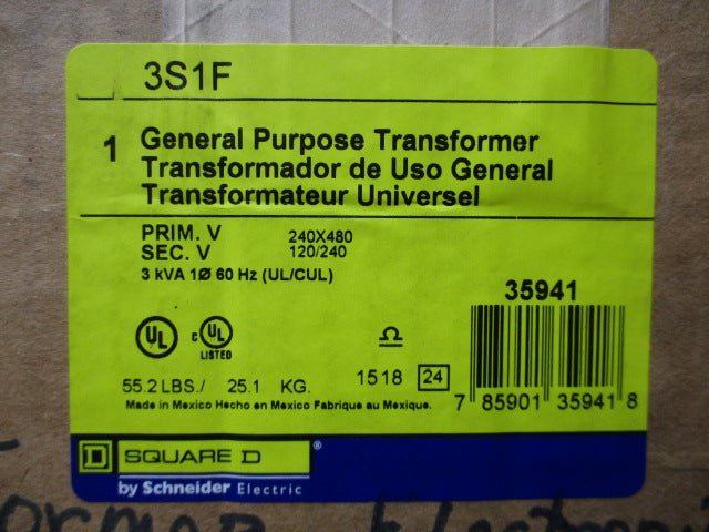 SQUARE D 3S1F NSMP