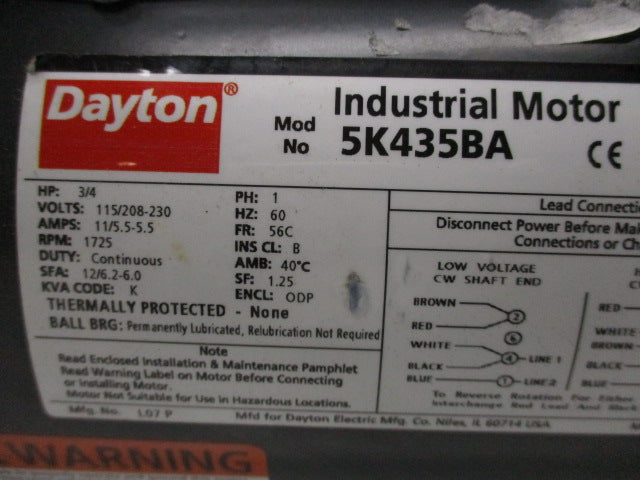 DAYTON 5K435BA NSMP