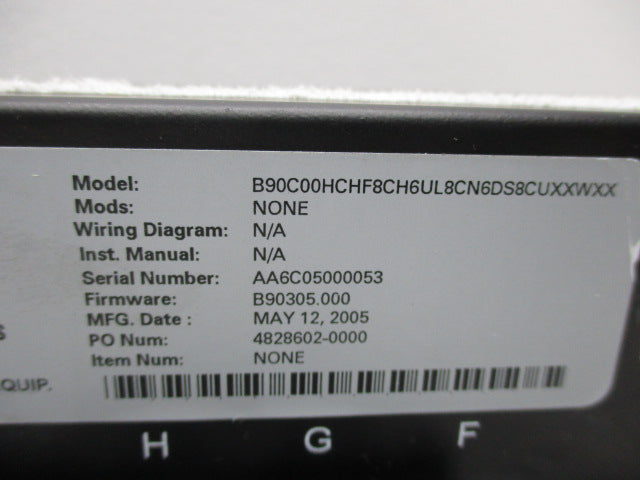 GENERAL ELECTRIC B90C00HCHF8CH6UL8CN6DS8CUXXWXX UNMP