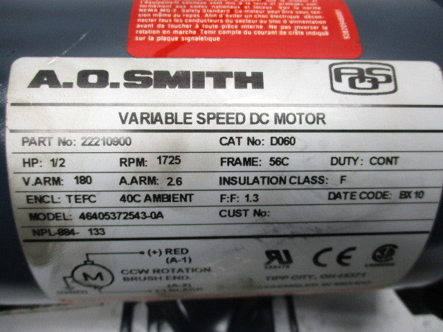 A.O. SMITH 22210900 NSNP