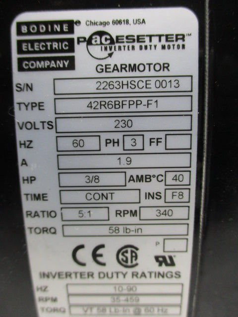 BODINE 42R6BFPP-F1 NSNP
