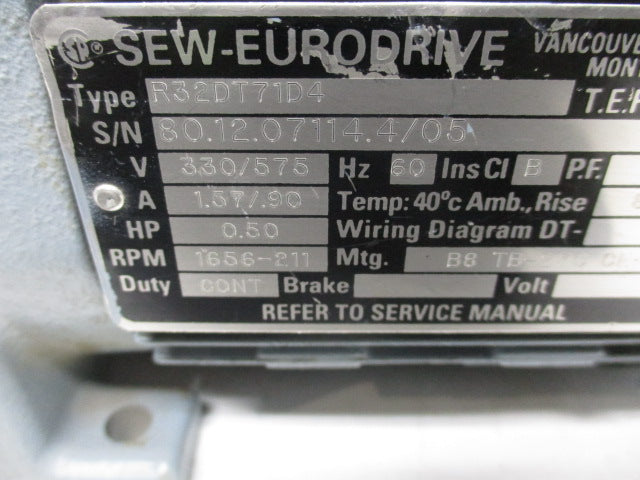 SEW-EURODRIVE R32DT71D4 NSNP