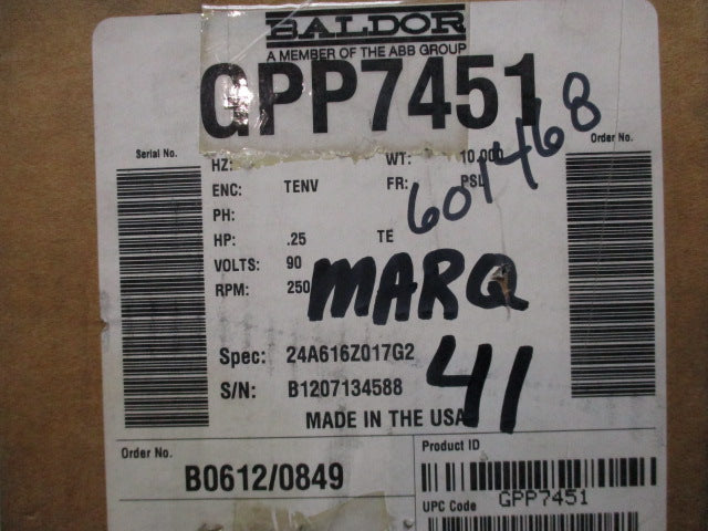 BALDOR GPP7451 NSMP