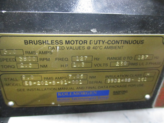 KOLLMORGEN EB-202-B-91-001 UNMP
