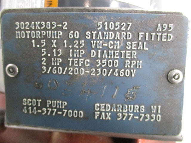 SCOT PUMP 3024K383-2 NSNP