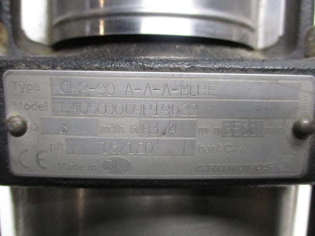 GRUNDFOS CR2-90 A-A-A-BUBE UNMP
