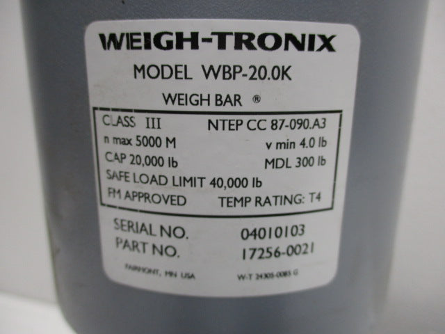 WEIGH-TRONIX WBP-20.0K NSNP