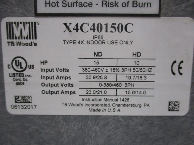 TBWOODS X4C40150C NSNP