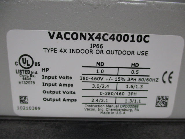 VACON VACONX4C40010C NSMP
