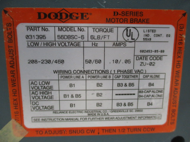 DODGE 031395 (56DBSC-6) NSMP