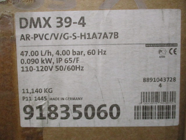 GRUNDFOS 91835060 (DMX39-4-AR-PVC/V/G-S-H1A7A7B) NSMP