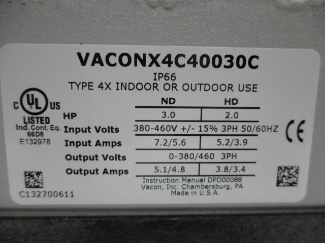 VACON X4C40030C NSMP