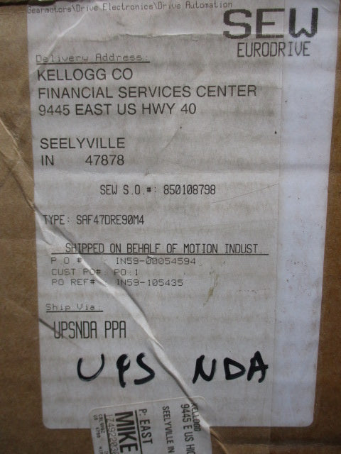 SEW-EURODRIVE SAF47DRE90M4 NSMP