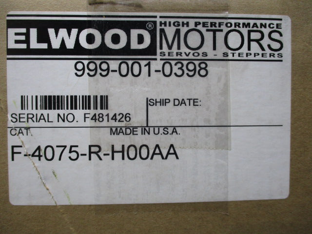 ELWOOD F-4075-R-H00AA (999-001-0398) NSMP