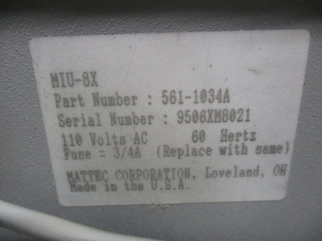 MATTEC 561-1034A (AS PICTURED) UNMP