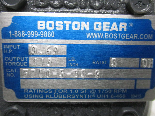 BOSTON GEAR F710-5-B5-G NSMP