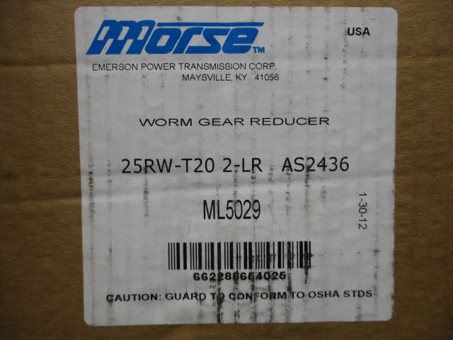 MORSE 25RW-T20 2-LR NSMP