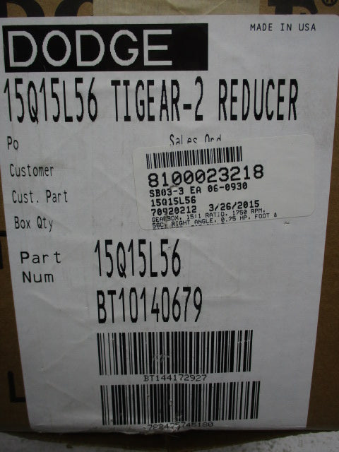 DODGE 15Q15L56 NSFS