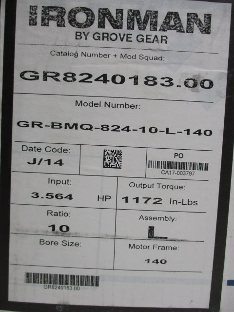 IRONMAN GR-BMQ-824-10-L-140 NSMP