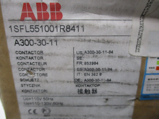 ABB 1SFL551001R8411 A300-30-11-84 110/110-120V NSMP