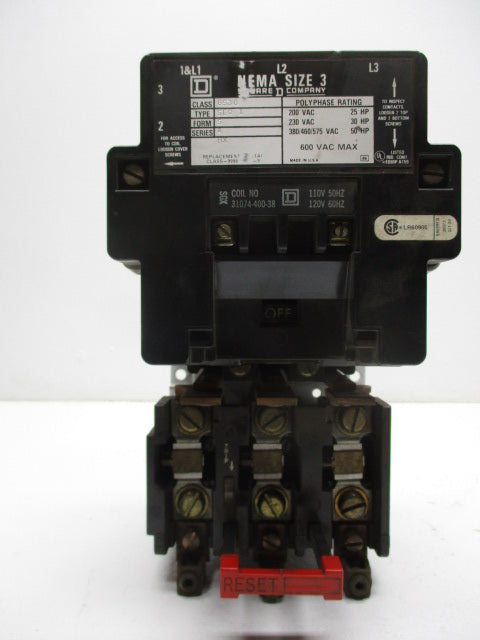SQUARE D 8536-SEO-1S SER. A UNMP
