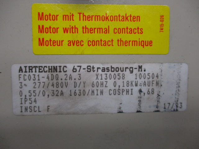 AIRTECHNIC FC031-4DQ.2A.3 UNMP