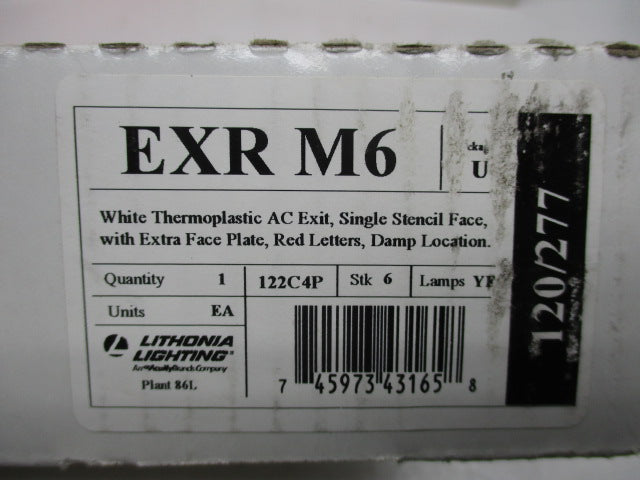 LITHONIA EXR-M6 (AS PICTURED) NSMP