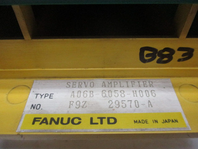 FANUC A06B-6058-H006 UNMP
