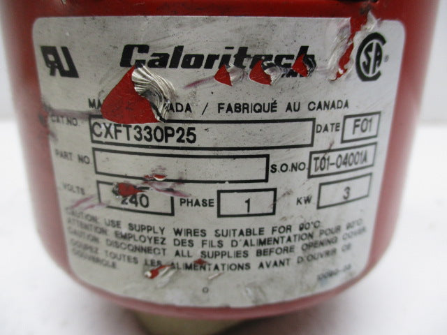 CALORITECH CXFT330P25 UNMP