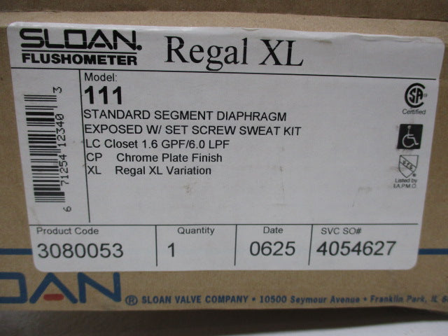 SLOAN MODEL 111 NSMP
