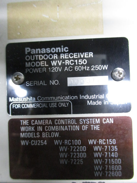 PANASONIC WV-RC150 UNMP