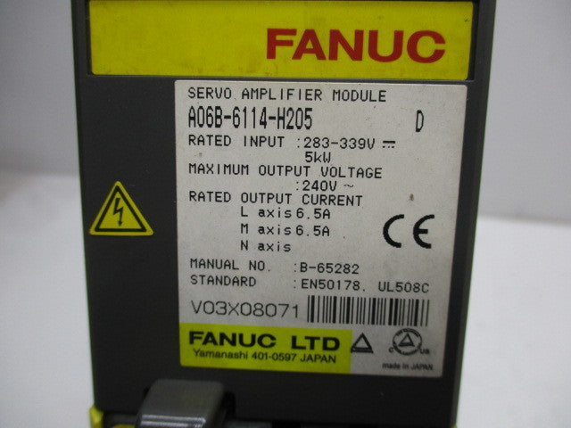 FANUC A06B-6114-H205 ( AS PICTURED) NSNP
