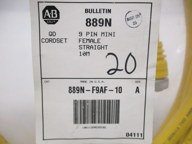 ALLEN BRADLEY 889N-F9AF-10 SER. A NSMP