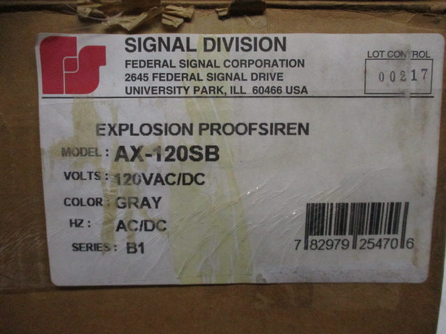 INDUSTRIAL SPARE PART AX-120SB SER. B1 NSMP
