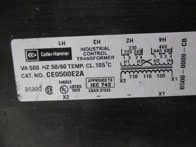 CUTLER HAMMER CE0500E2A UNMP