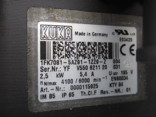 KUKA 1FK7081-5AZ91-1ZZ9-Z NSNP