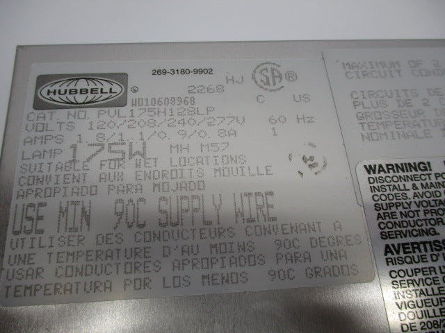 HUBBELL PVL175H128LP NSMP