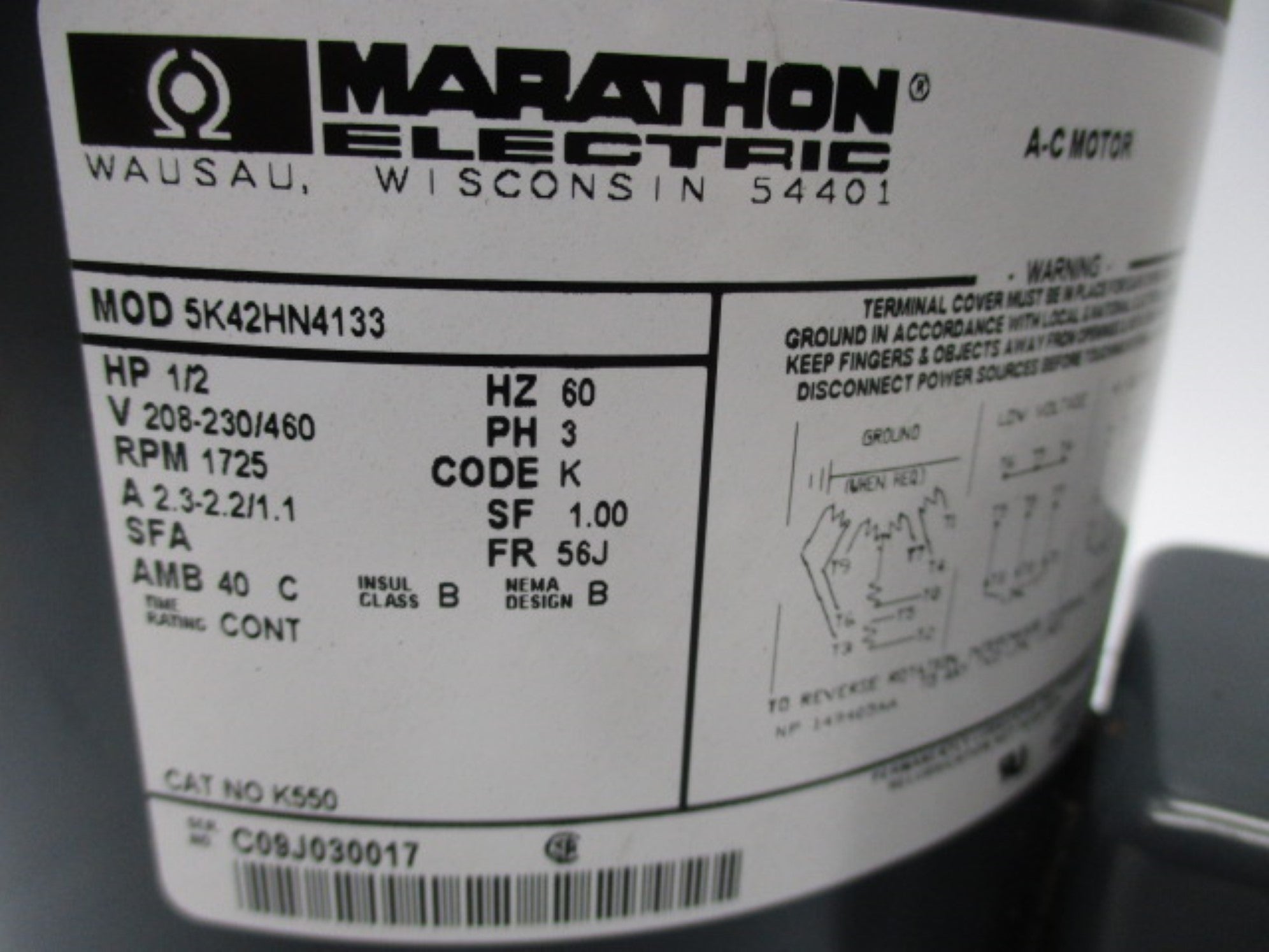 MARATHON ELECTRIC 5K42HN4133 NSNP