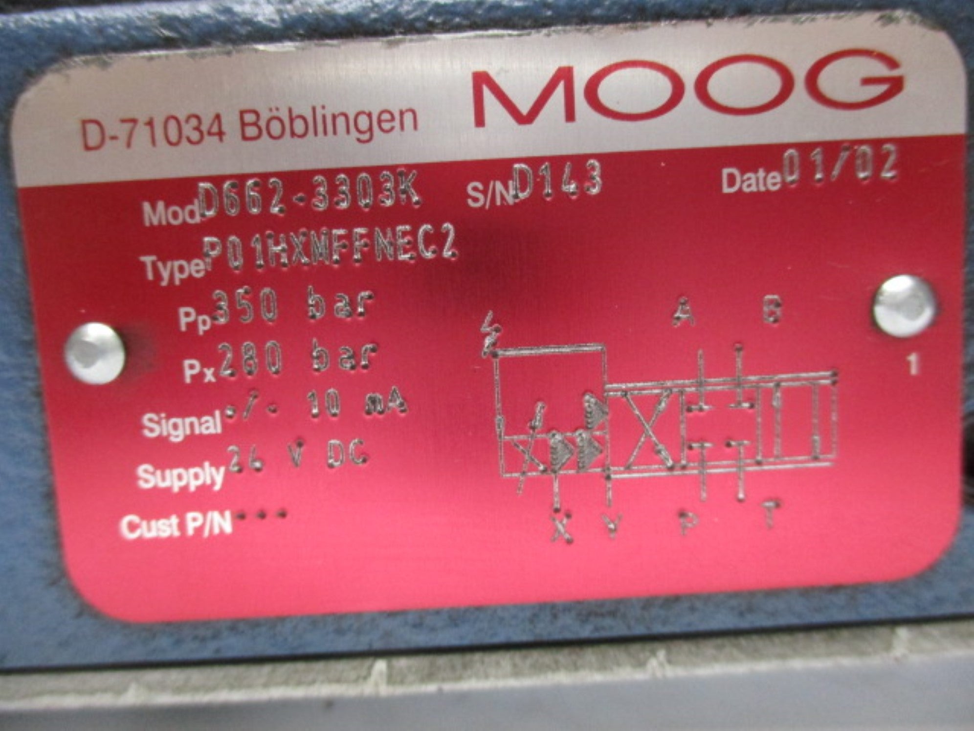 MOOG D662-3303K NSNP