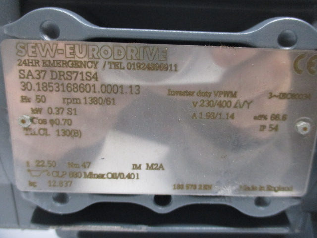 SEW-EURODRIVE SA37DRS71S4 NSNP