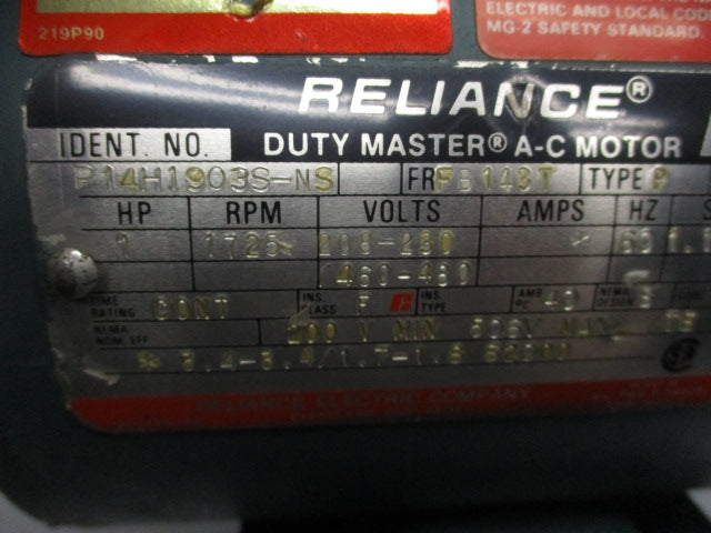 RELIANCE ELECTRIC P14H1903S-NS UNMP
