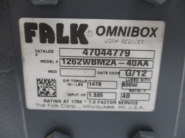 FALK 1262WBM2A-40AA NSNP