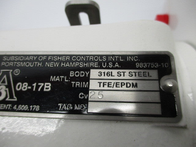 H.D. BAUMANN 54-84-251SA w/FISHER TYPE 3661 NSNP