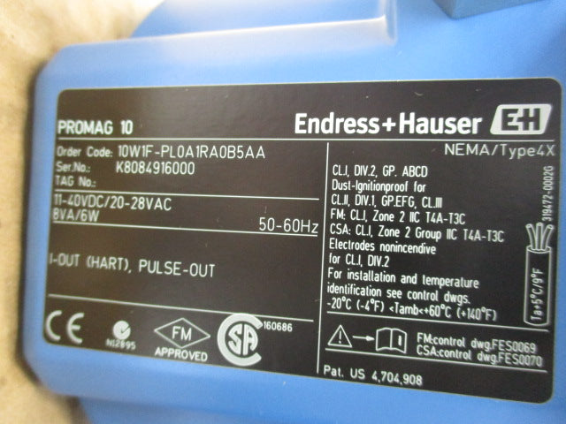 ENDRESS+HAUSER 10W1F-PL0A1RA0B5AA NSMP