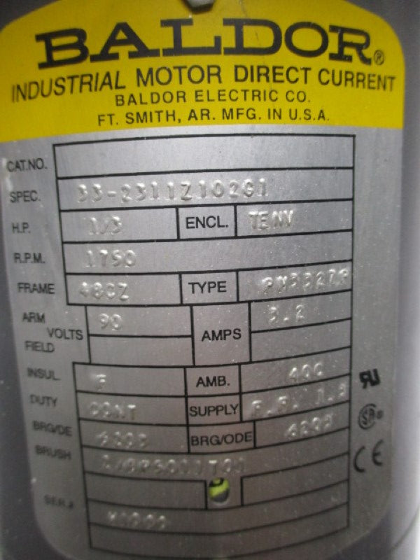 BALDOR 48CZ TYPE PM3327P UNMP