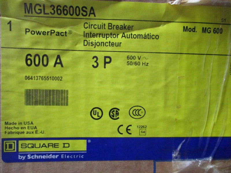 SQUARE D MGL36600SA NSMP