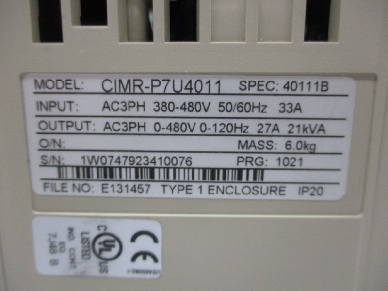 YASKAWA CIMR-P7U40111B (CIMR-P7U4011) NSMP
