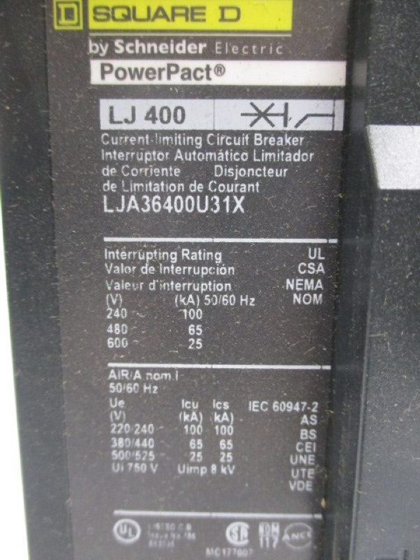 SQUARE D LJA36400U31X NSMP