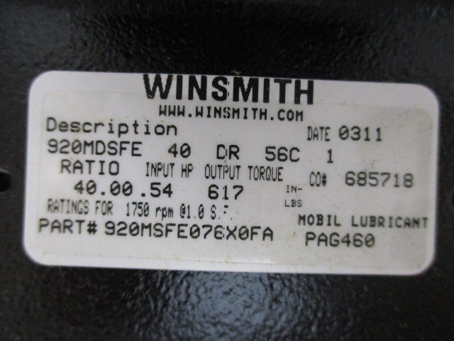 WINSMITH 920MSFE076X0FA 920MDSFE40DR56C1 NSMP